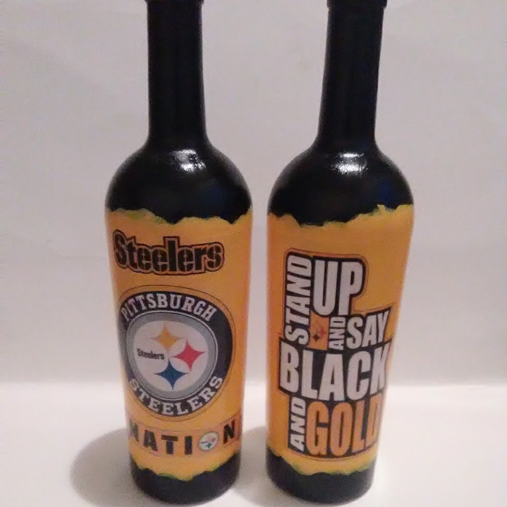 Steelers Nation Wine Bottle Set